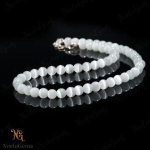 Aaa+ Natural Selenite Necklace, 7mm Genuine White Satin Spar Beads, 18 Inch Handmade Jewelry, Cleansing Crystal Gift For Her, Mindfulness Aaa+ Natural Selenite Necklace, 7mm Genuine White Satin Spar Beads, 18 Inch Handmade Jewelry, Cleansing Crystal Gift For Her, Mindfulness