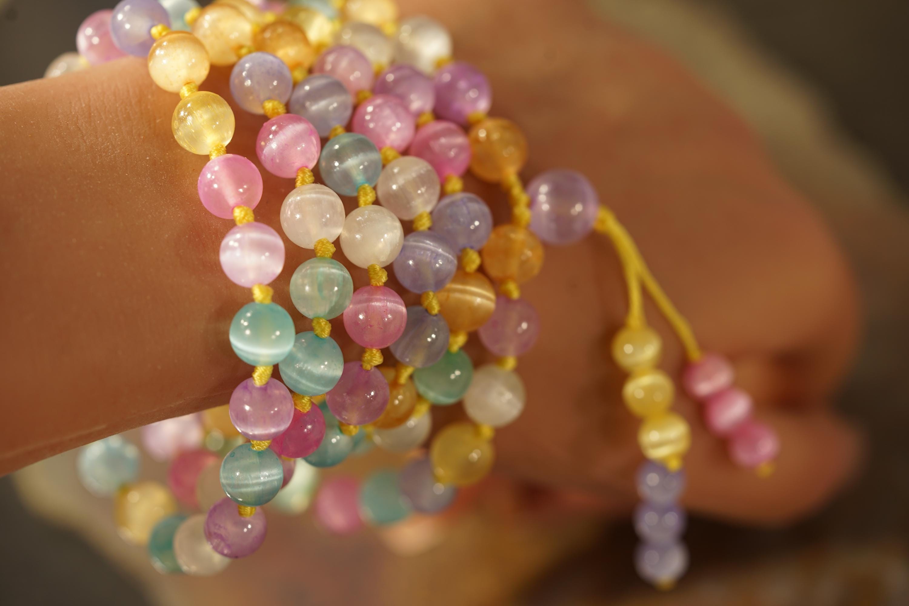 Selenite Mala • 108+ • 6mm 8mm 10mm • Angelic Connection • Archangel Gabriel Inspired • Clarity Peace • Angel Gift • Guidance Tool • 4966a