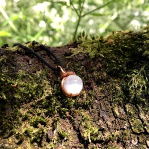Minimalist Selenite Necklace, Energy Stone Jewelry Minimalist Selenite Necklace, Energy Stone Jewelry