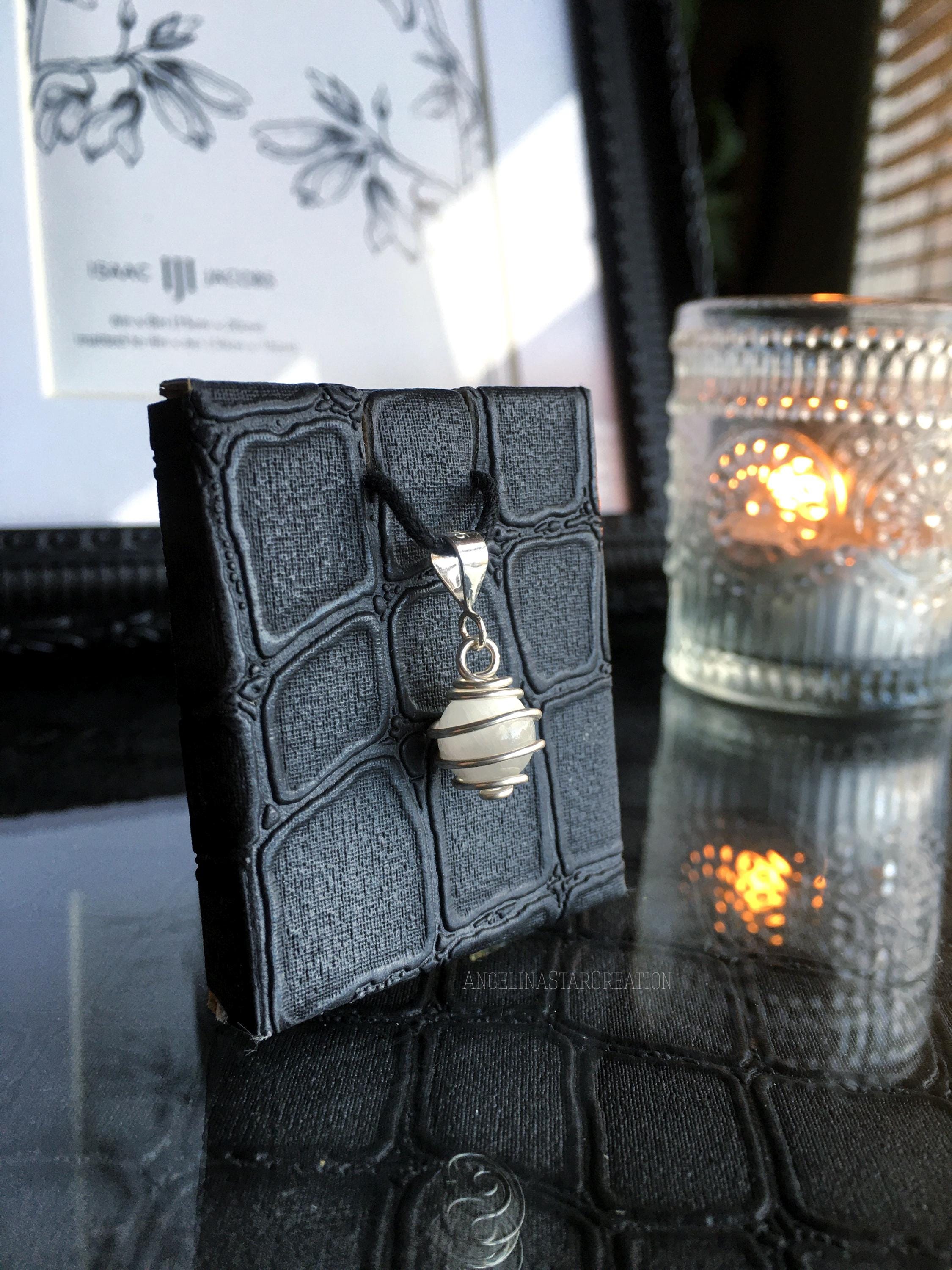 Minimalist Selenite Necklace, Energy Stone Jewellery