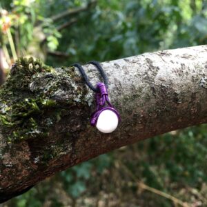 Selenite Necklace, Satin Spar Jewellery, Selenite Pendant