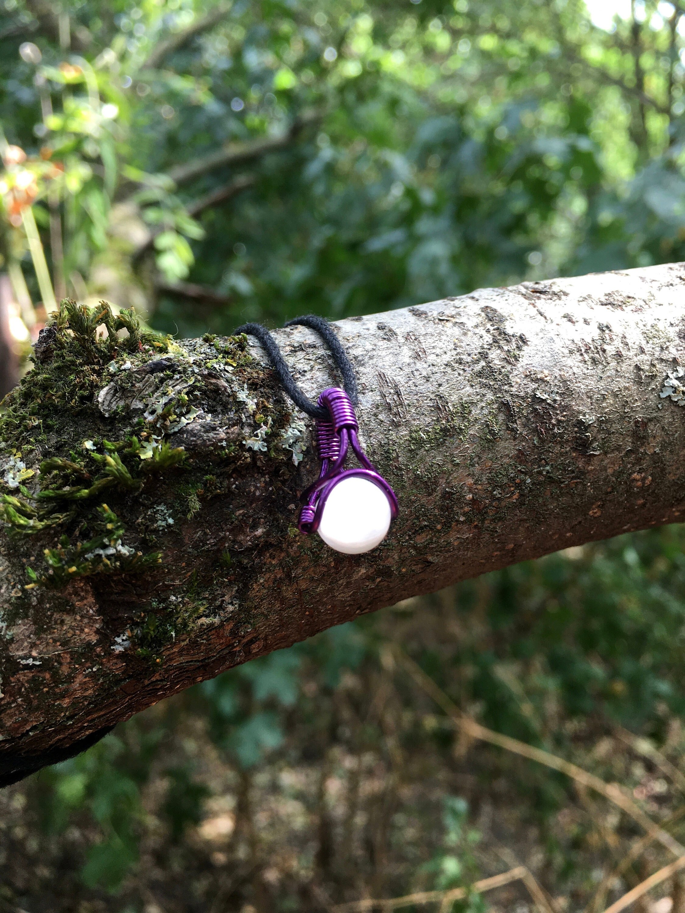 Selenite Necklace, Satin Spar Jewellery, Selenite Pendant