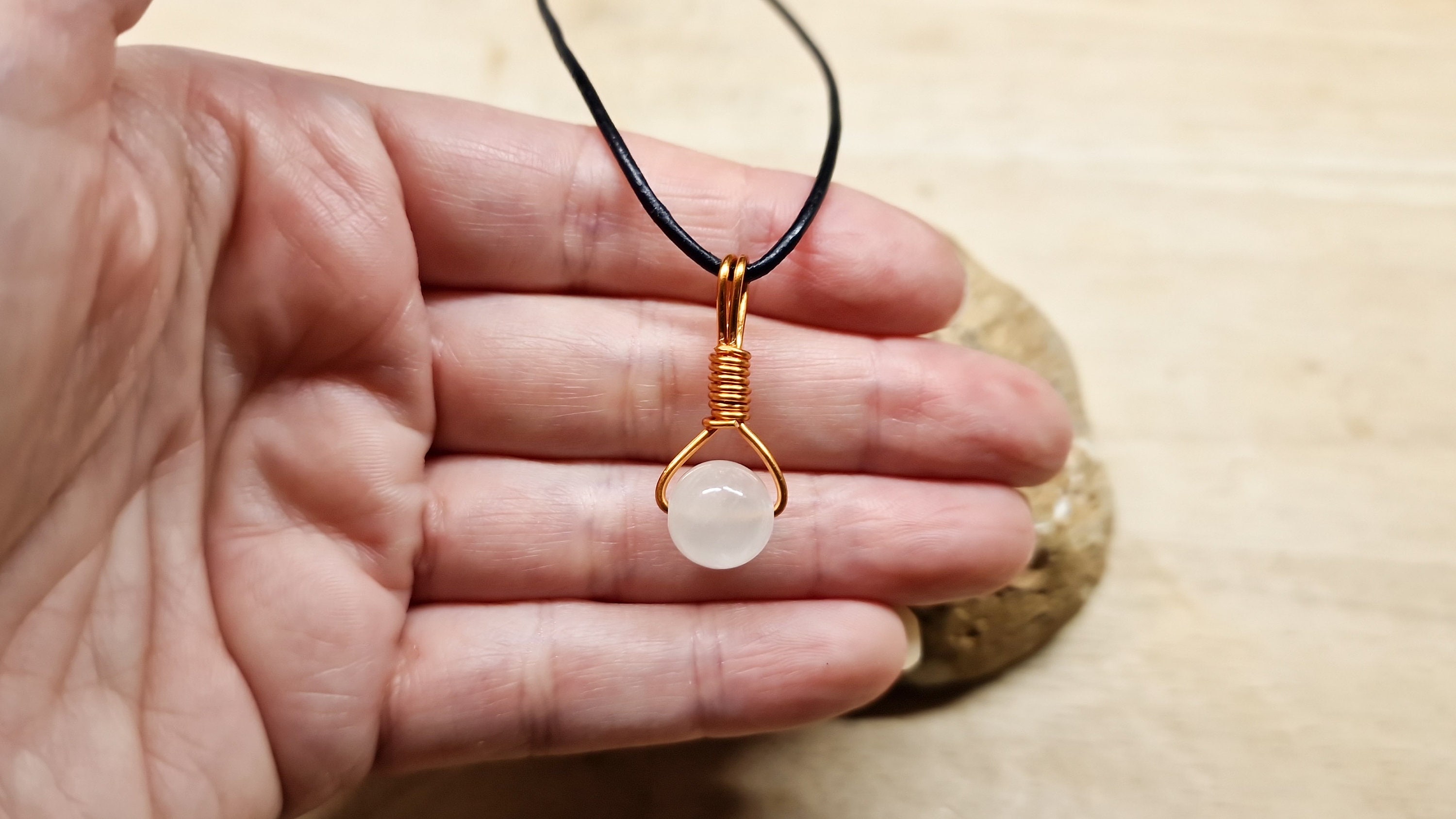 Small Selenite Pendant. Crystal Reiki Jewelry Uk. Copper Wire Wrap Triangle Necklace. Empowered Crystals