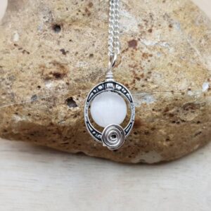 Small Selenite Pendant. Crystal Reiki Jewelry Uk. Silver Plated Oval Frame Necklace. Wire Wrap Pendant. Empowered Crystals Small Selenite Pendant. Crystal Reiki Jewelry Uk. Silver Plated Oval Frame Necklace. Wire Wrap Pendant. Empowered Crystals
