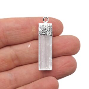 Selenite Stick Pendant - Crystals Pendant Healing - Mini Crystal Pendant - Gifts - Nc1123