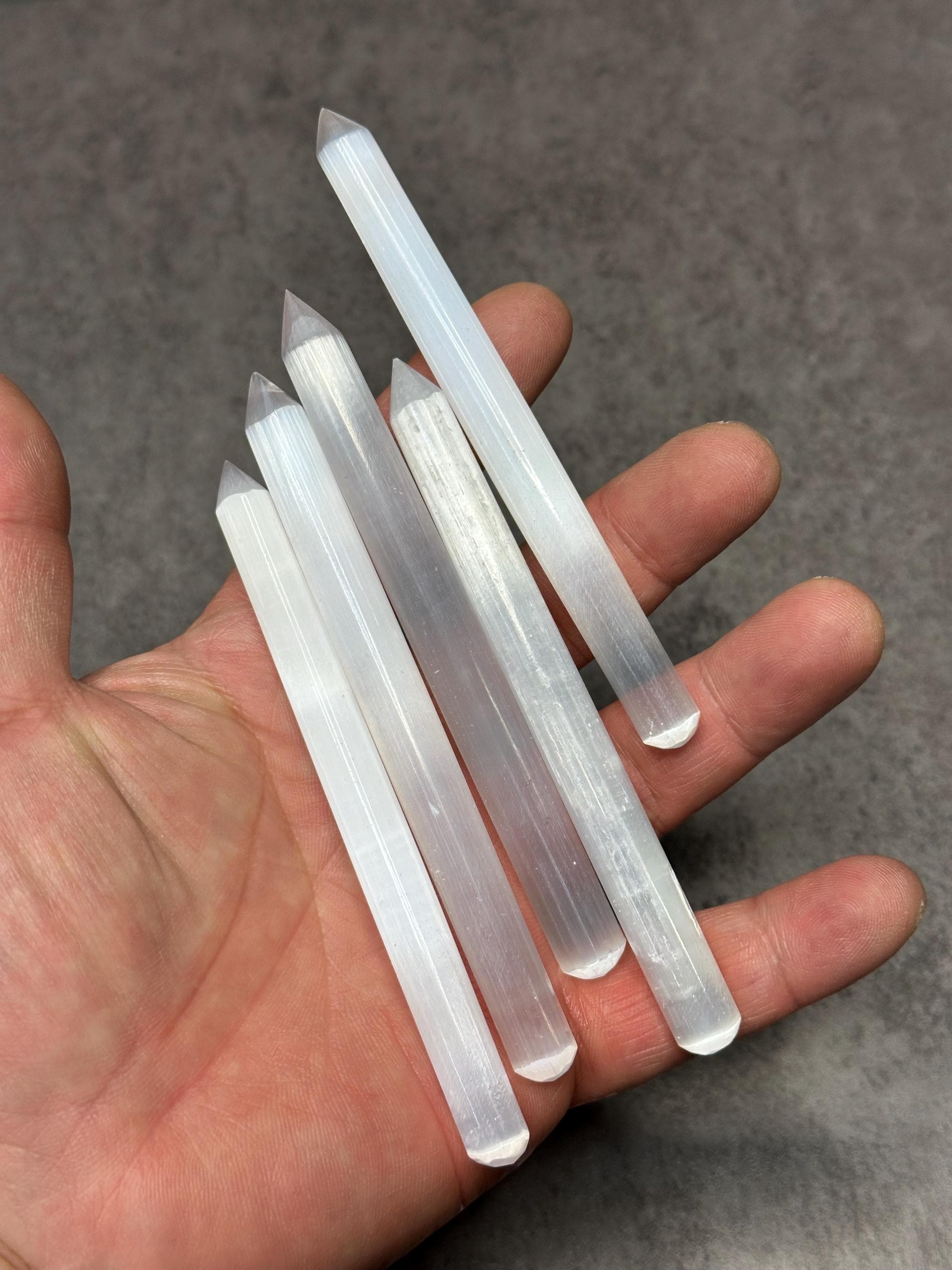 Selenite 5" X 1/2" Pencil Wand