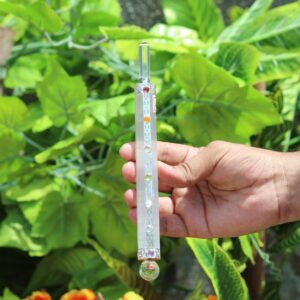 Large 7 Chakra Crystal Set & Selenite Wand: Raw Healing Stone