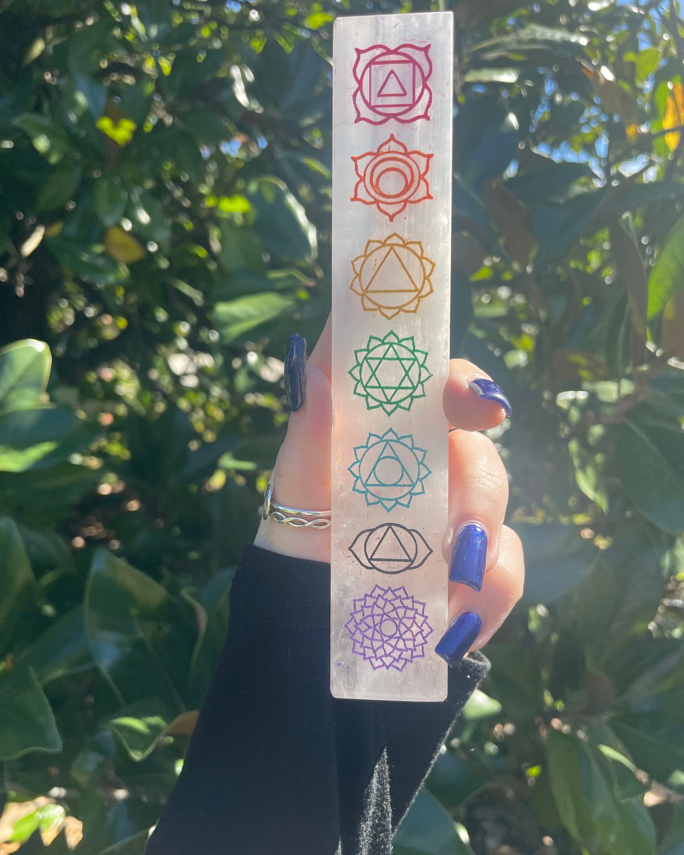 Selenite Chakra Wand, Selenite, Selenite Charging Wand, Chakra Selenite, Qty. 1