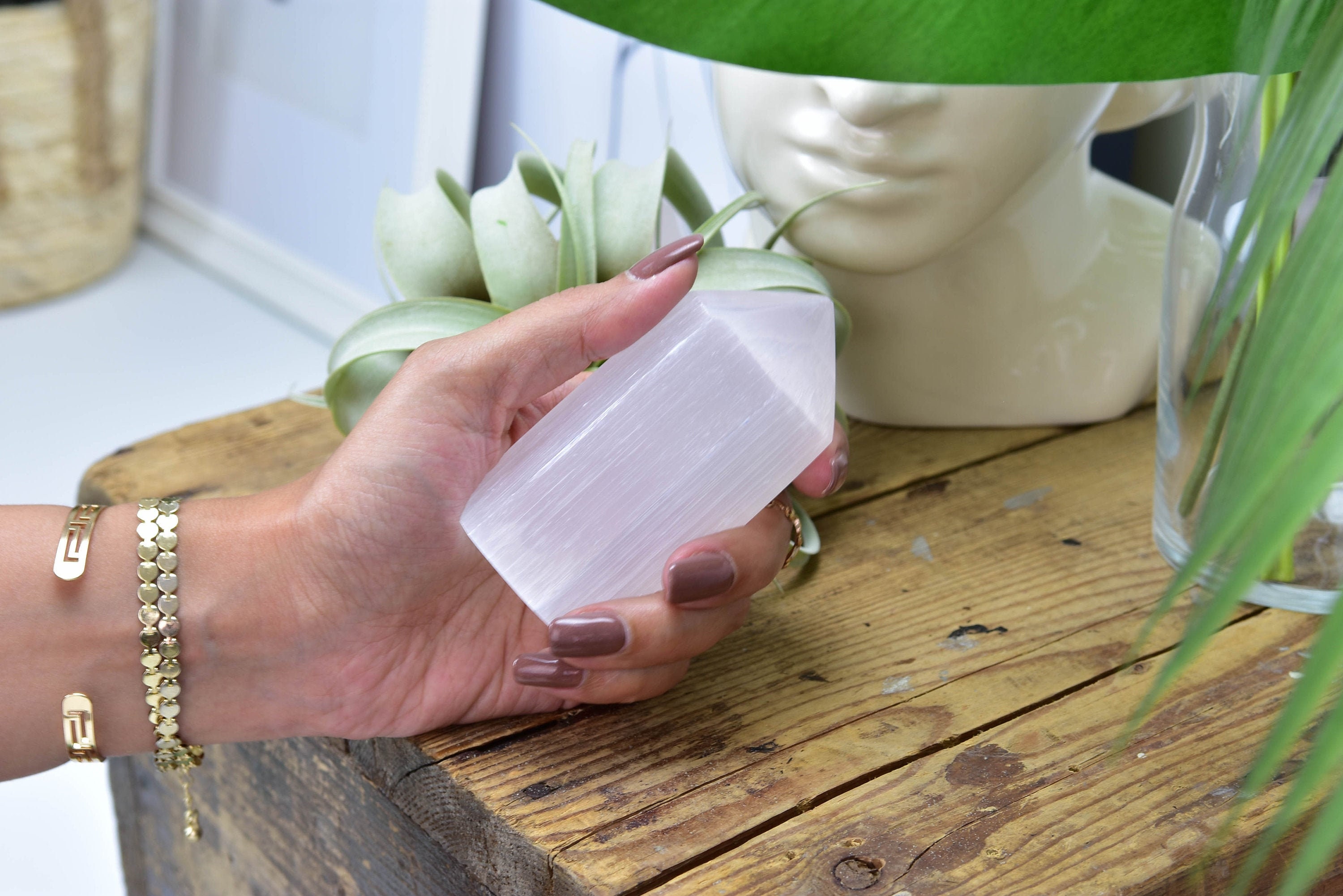 Selenite Crystal Tower: Satin Spar For Healing Selenite Crystal Tower: Satin Spar For Healing