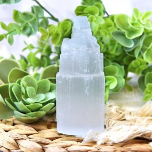 Selenite Crystal Tower: Energy Cleansing Home Decor