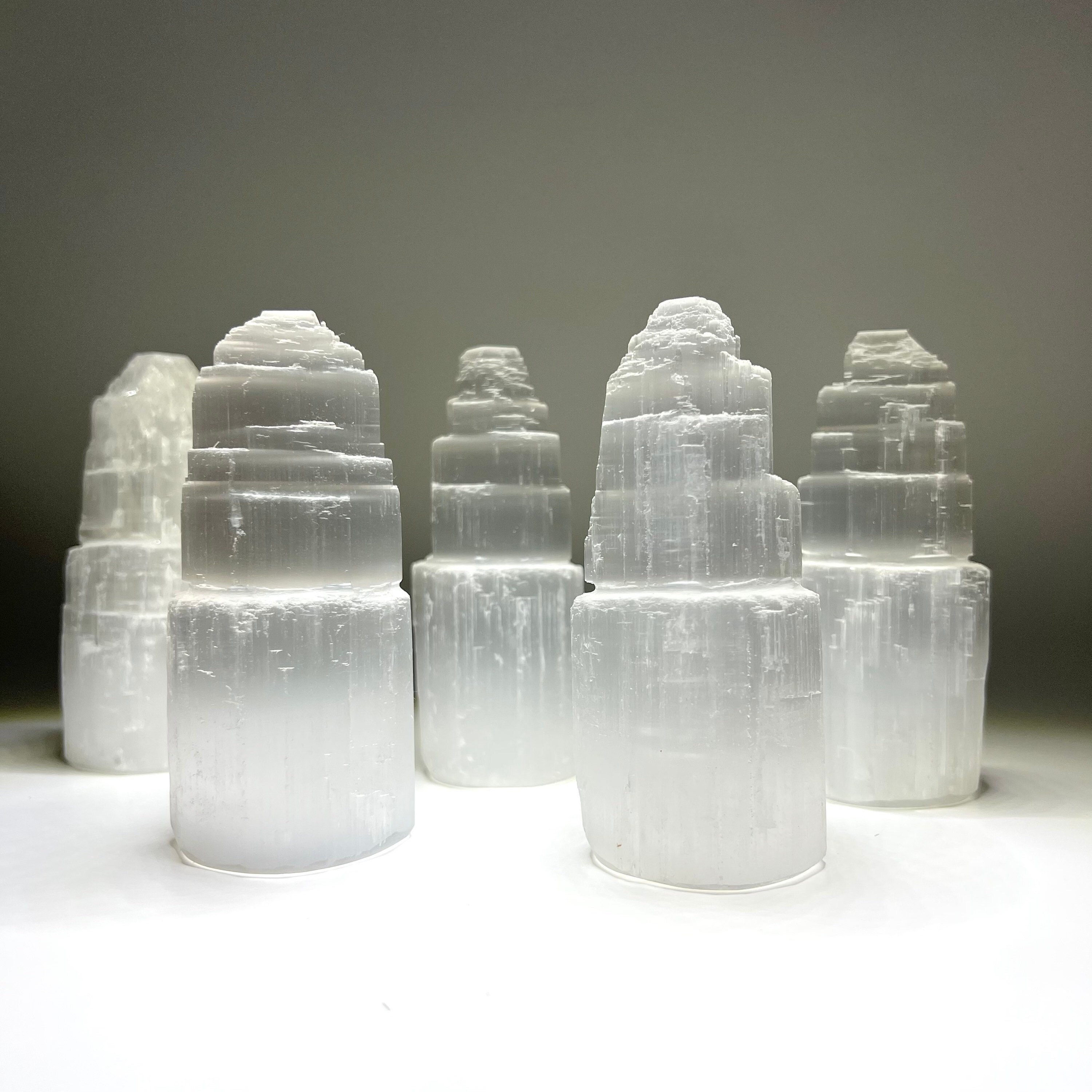 Selenite Crystal Towers -  2, 4, 6 And 8 Inches