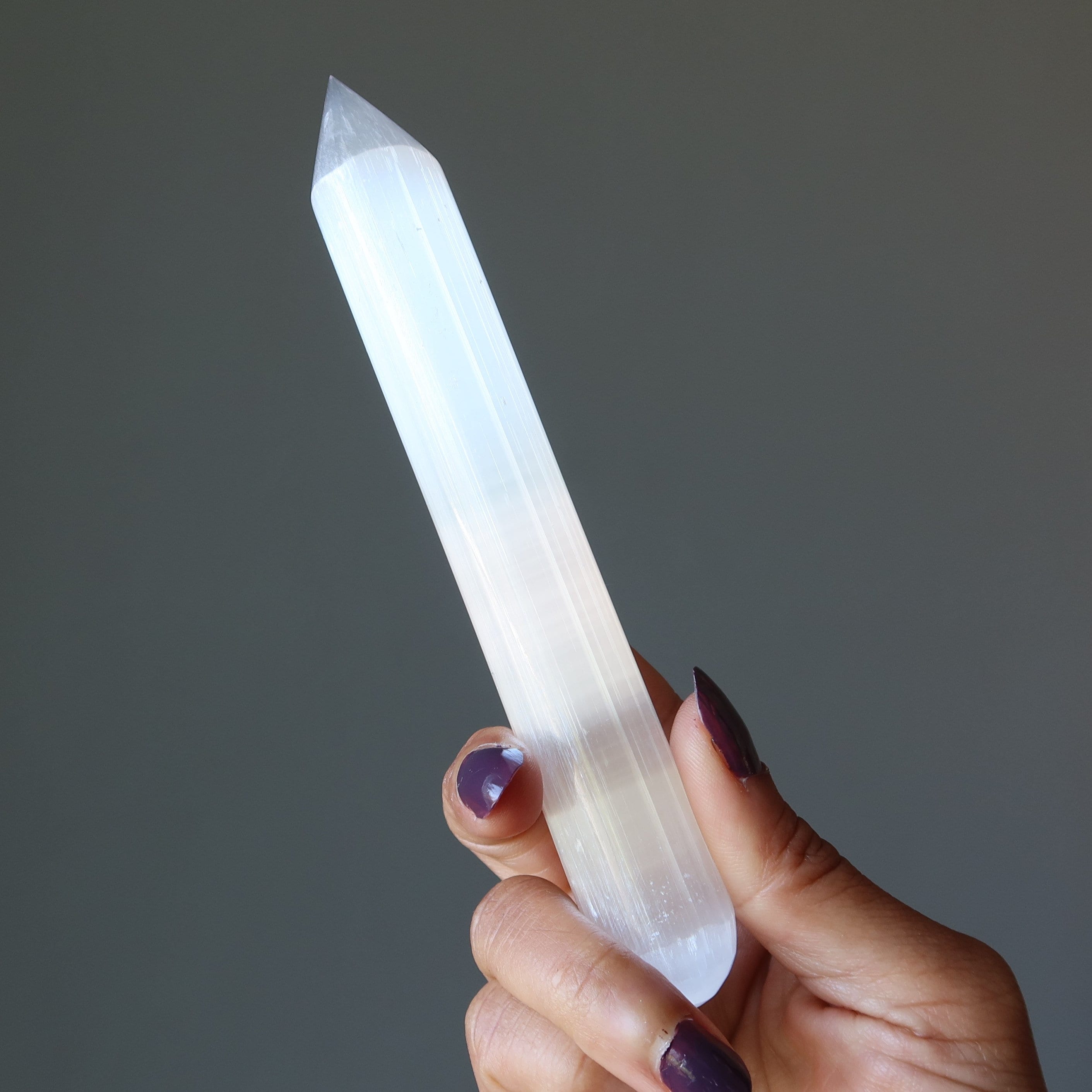 Selenite Massage Wand My Life Author White Pencil Stone Selenite Massage Wand My Life Author White Pencil Stone