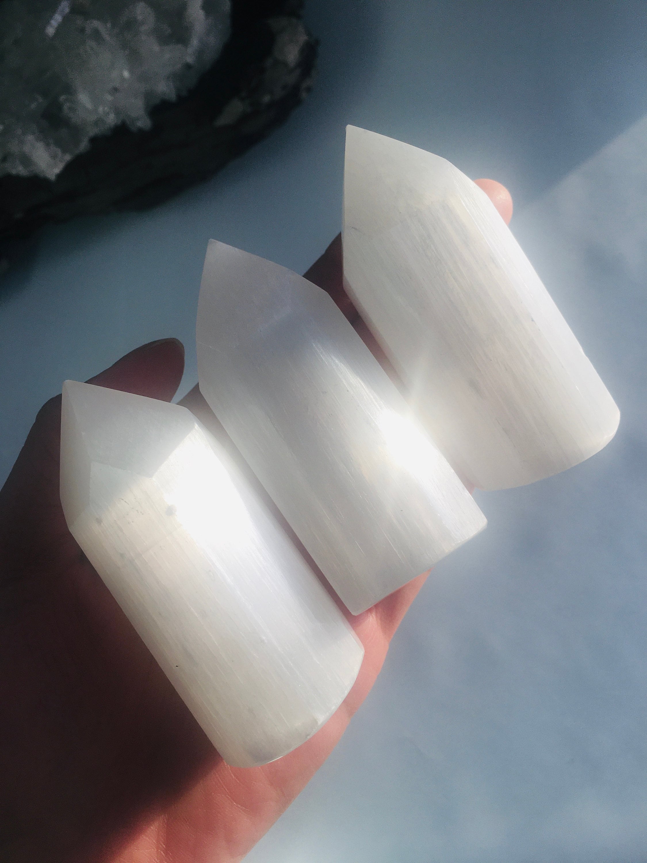 Polished Selenite Point, Crystal Healing Tower