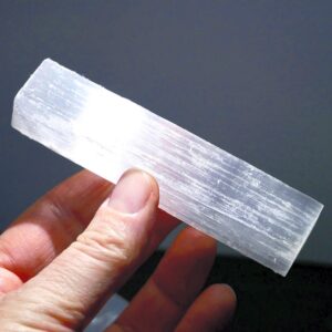 Raw Selenite Stick | White Satin Spar | Charging-cleaning Wand