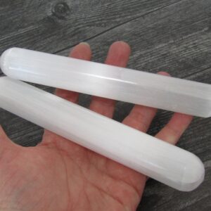 Selenite Round 6 Inch Wand