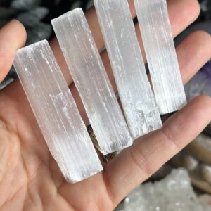 Small Selenite Stick, Selenite Wand, For Crystal Cleansing Energy Clearing
