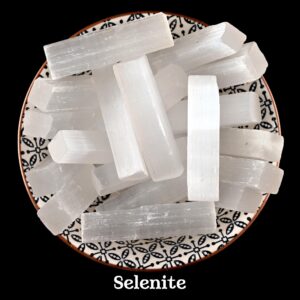 Selenite Stick, Crystal Charging And Clearing, Crown Chakra Ritual Gem