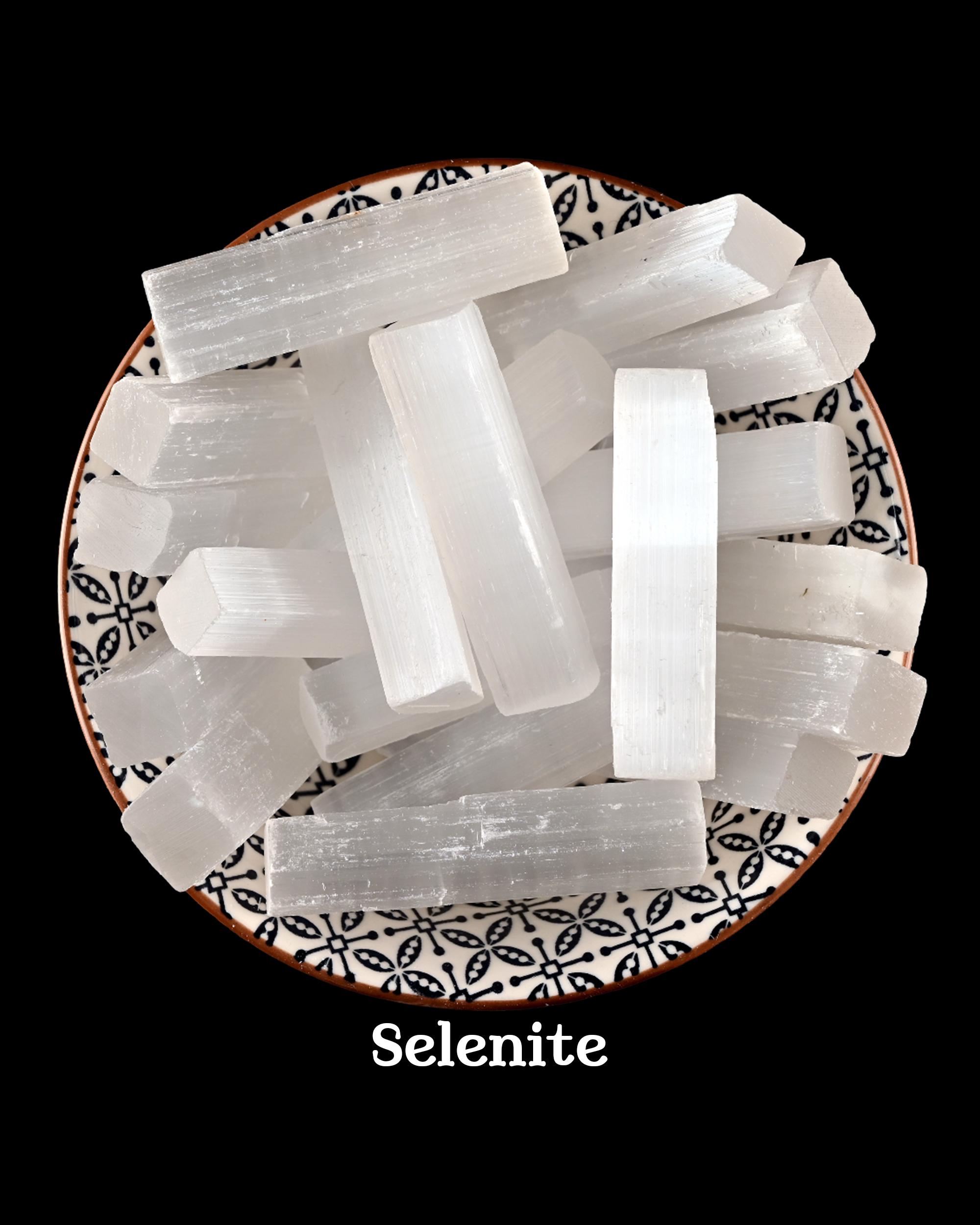 Selenite Stick, Crystal Charging And Clearing, Crown Chakra Ritual Gem Selenite Stick, Crystal Charging And Clearing, Crown Chakra Ritual Gem