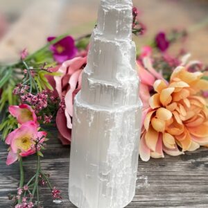 Selenite, Selenite Tower, Crystal Decor, Rock Collection, Qty. 1