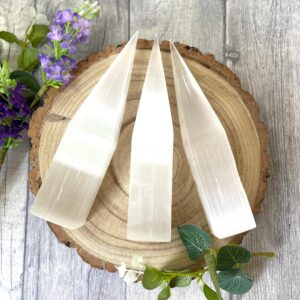 Selenite tower polished point