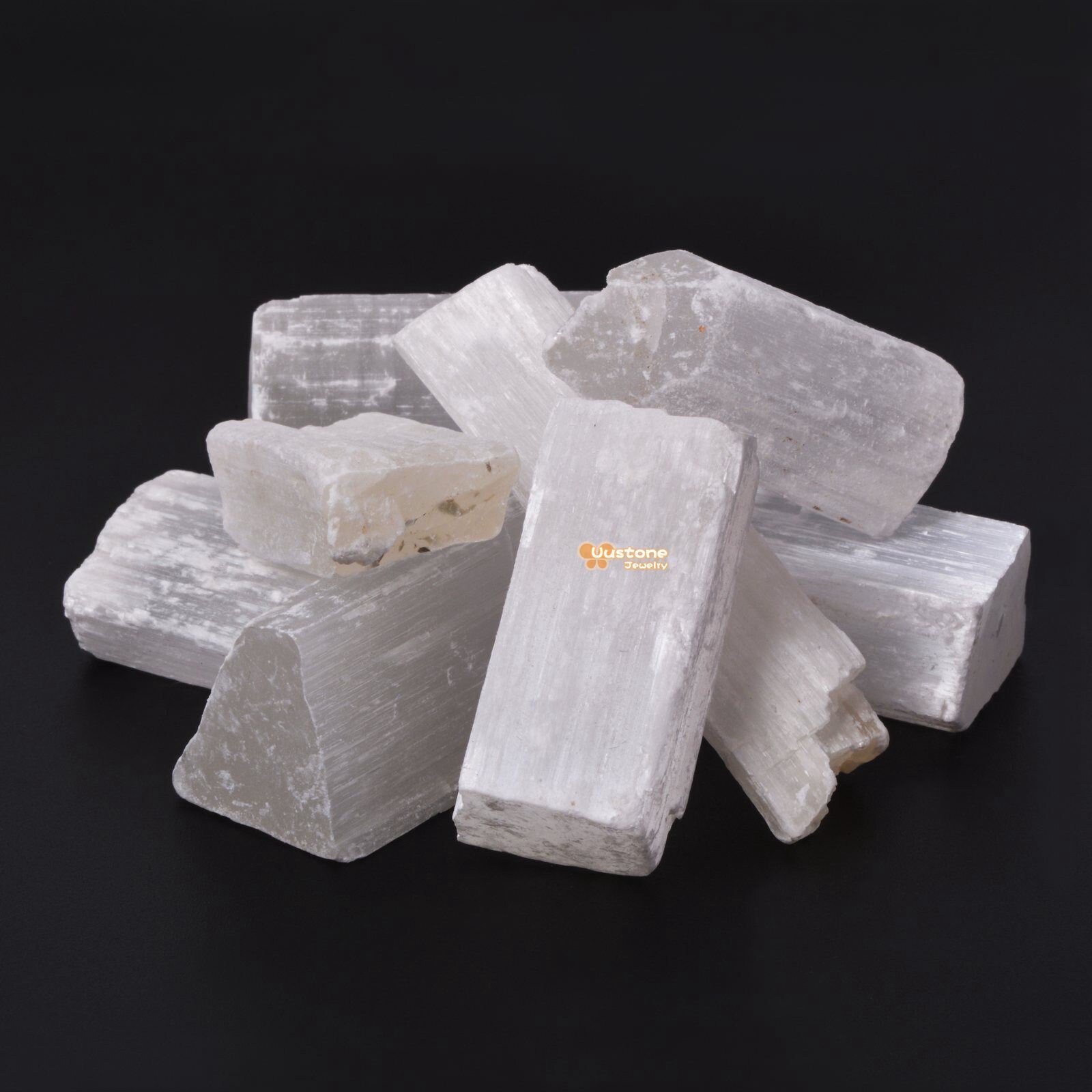 1/2lb White Selenite Stone Specimen Collection Pocket Worry Healing Crystal Reiki