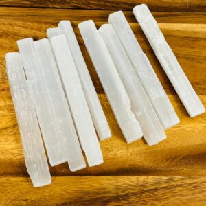 Raw Selenite Crystal Logs, Sticks for Charging & Cleansing, 6" Inches, Buy in Bulk Raw Selenite Crystal Logs, Sticks for Charging & Cleansing, 6" Inches, Buy in Bulk