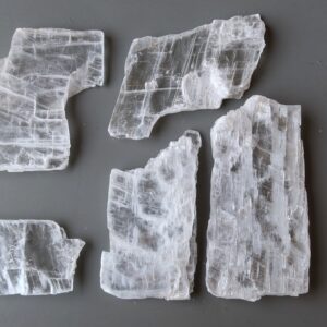 Selenite Raw Crystal White Silk Road True Clear Charger Selenite Raw Crystal White Silk Road True Clear Charger