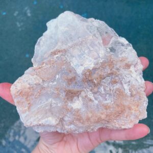Naica Selenite Specimen Slab, Raw Healing Crystal Slab, Exact One, 6" X 5 3/4" Naica Selenite Specimen Slab, Raw Healing Crystal Slab, Exact One, 6" X 5 3/4"