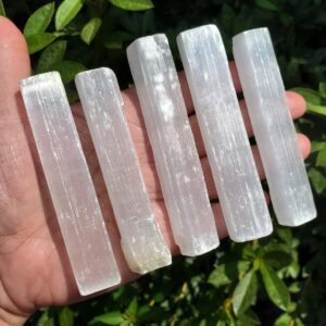 Selenite Rods - 4" - Selenite Sticks - Gypsum - Satin Spar Selenite - Selenite Chunks - White Selenite - Raw Selenite - Bulk Selenite Selenite Rods - 4" - Selenite Sticks - Gypsum - Satin Spar Selenite - Selenite Chunks - White Selenite - Raw Selenite - Bulk Selenite