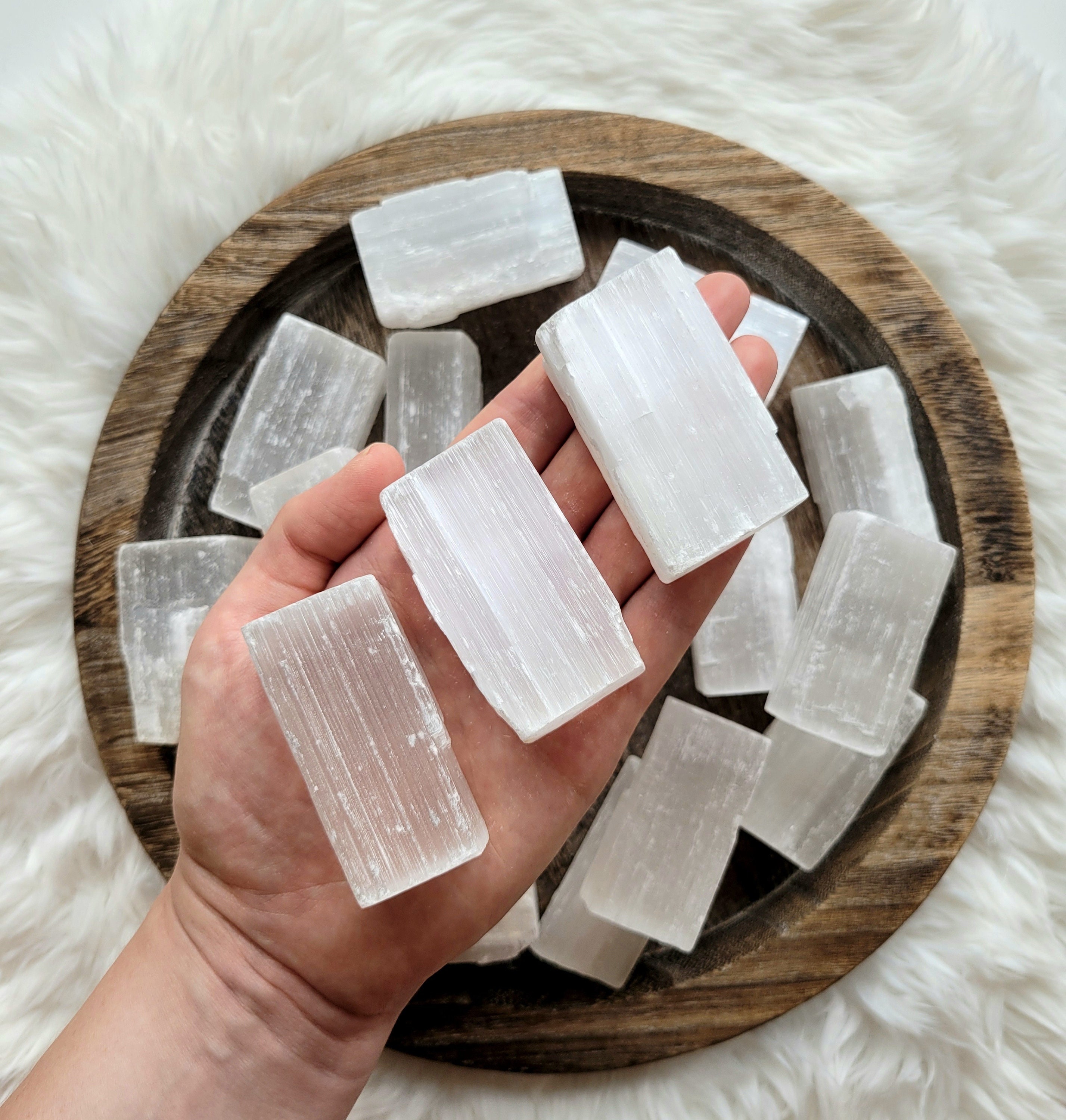 Selenite Stick , Selenite , Raw Crystals , Small Selenite Stick
