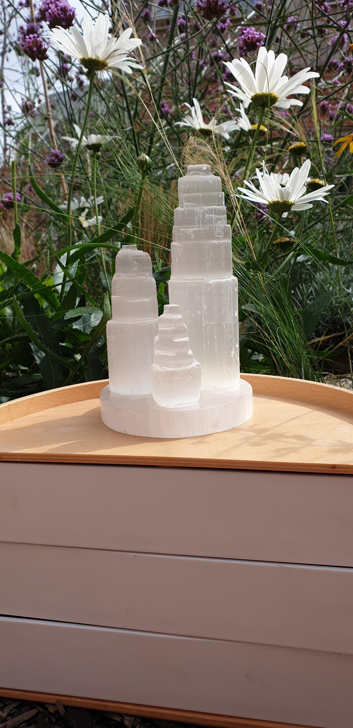 Selenite Tower, Raw Selenite , Ethically Sourced Crystals , Selenite Stone , Selenite Crystal , Bulk Crystals