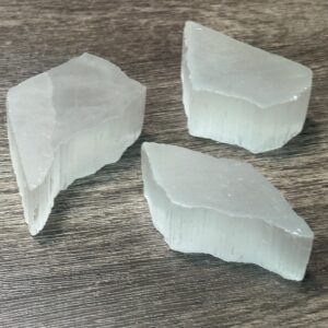 Raw Selenite Tv Stone Chunk 1 1/2" - Natural Television Rock Optical Illusion Crystal Cleansing