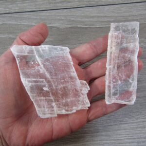 Raw Utah Selenite Crystal Blade 2.5" - Natural Ice Selenite Cleansing Specimen Raw Utah Selenite Crystal Blade 2.5" - Natural Ice Selenite Cleansing Specimen