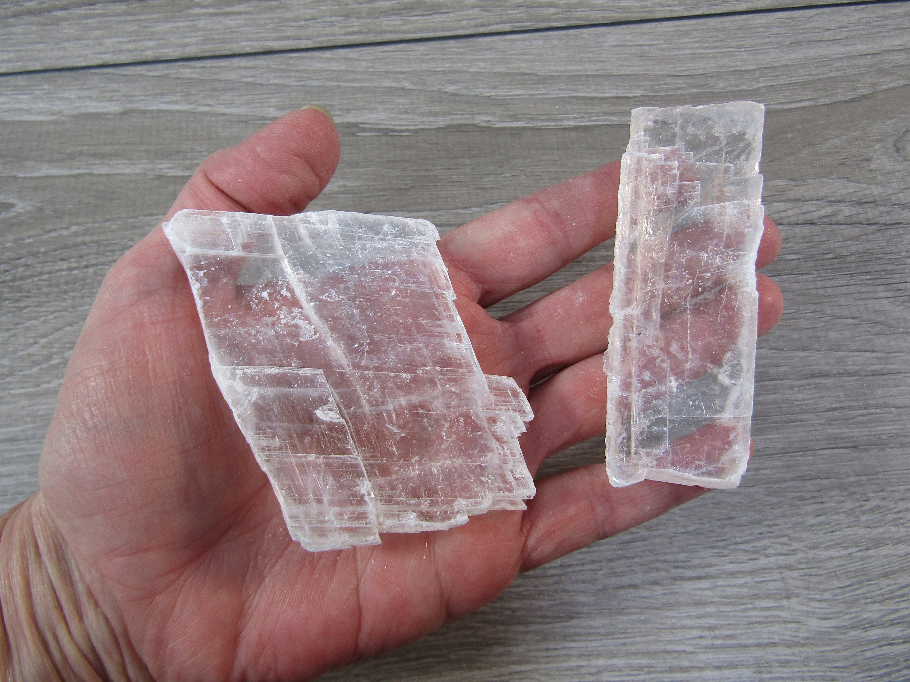 Raw Utah Selenite Crystal Blade 2.5" - Natural Ice Selenite Cleansing Specimen
