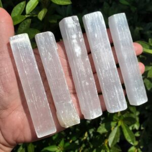 White Satin Spar Rods, Selenite Rods, (4"), Gypsum, Satin Spar Sticks, Raw Selenite, Healing Crystals and Stones, Crown Chakra Crystal White Satin Spar Rods, Selenite Rods, (4"), Gypsum, Satin Spar Sticks, Raw Selenite, Healing Crystals and Stones, Crown Chakra Crystal