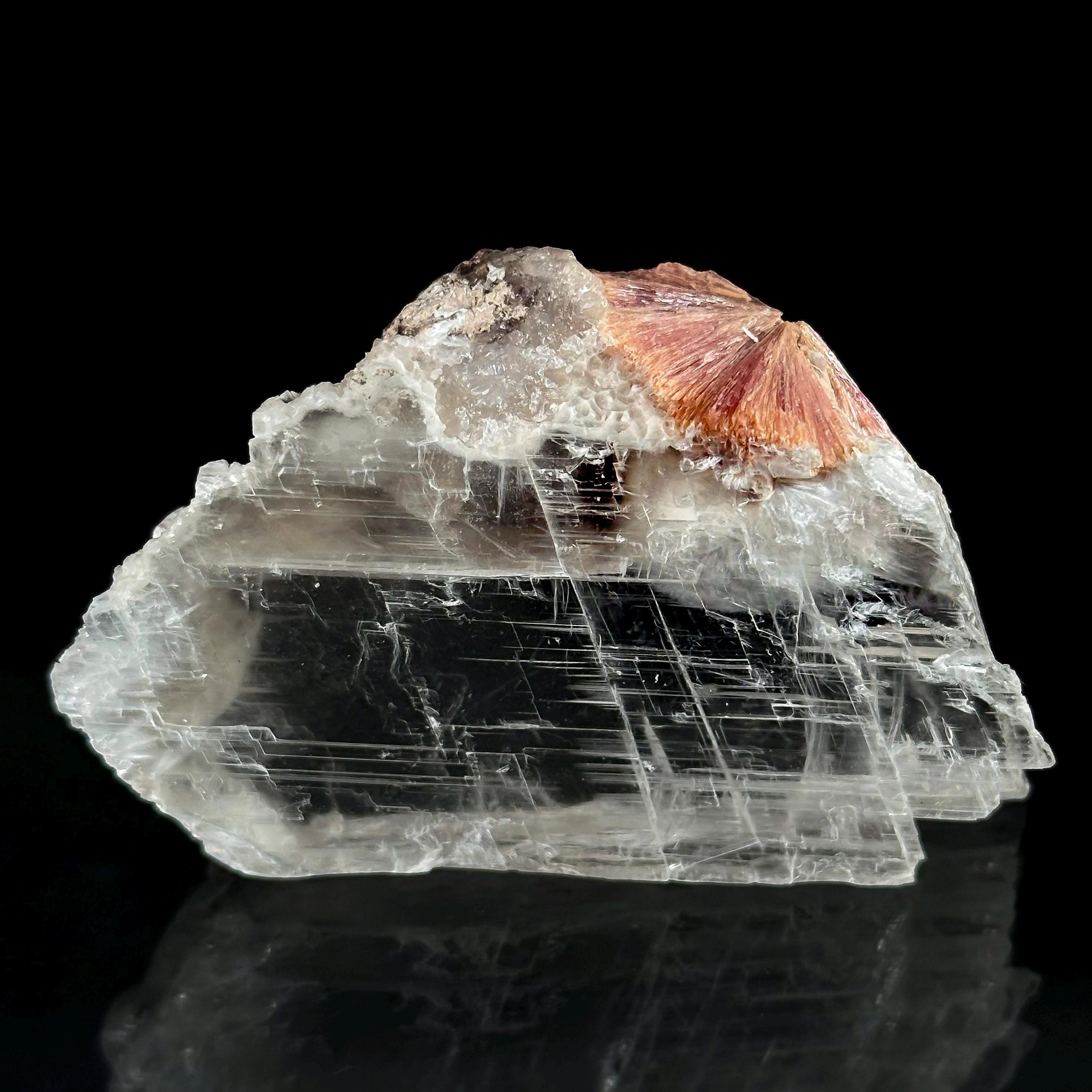 Xonotlite In Selenite W/ Inesite (south Africa) | Inesite Crystal, Rare, Mineral Specimen
