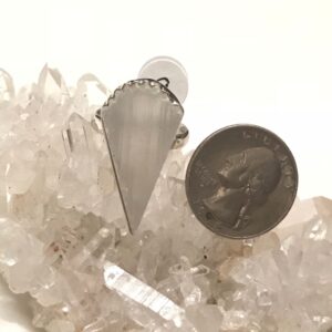 Angel Wings-selenite Ring, Size 9
