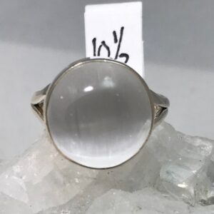 Selenite Ring, Size 10 1/2