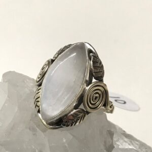 Selenite Ring, Size 10
