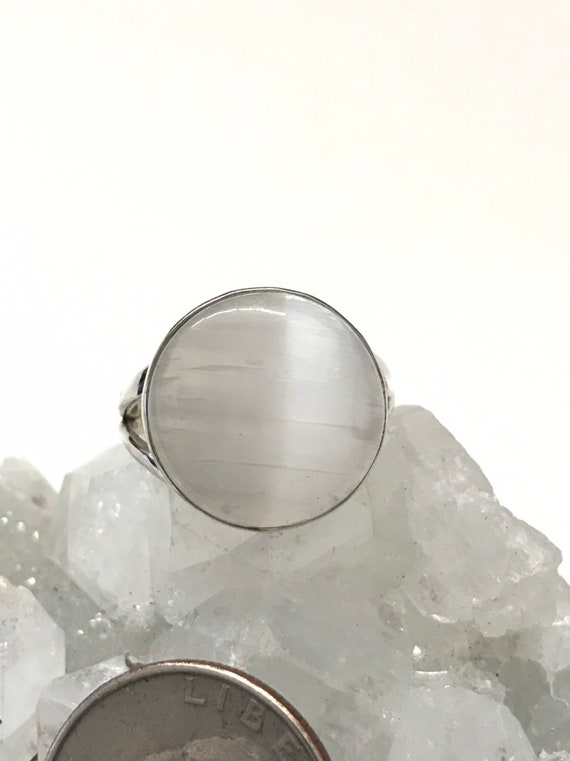 Selenite Ring, Size 10
