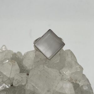 Selenite Ring, Size 6