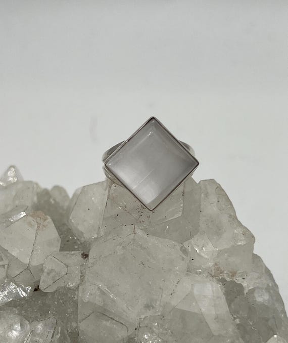 Selenite Ring, Size 6