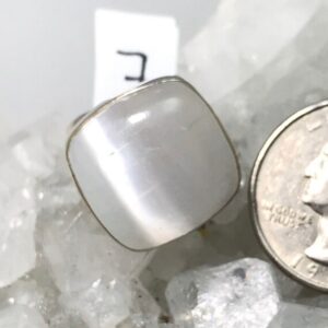 Unique Selenite Ring, Size 7