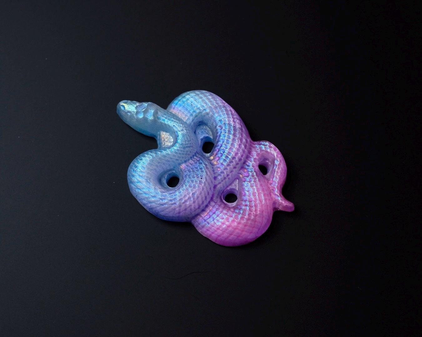 Aura Selenite Snake Carving | Crystal Snake