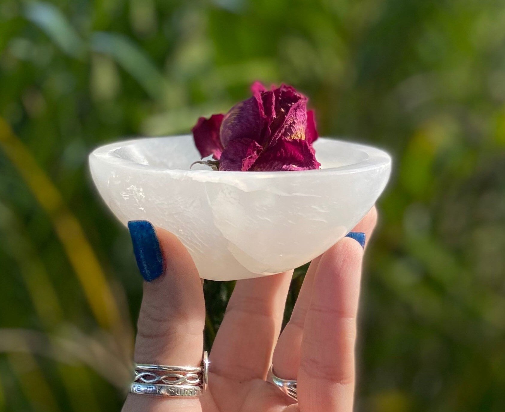 Selenite Bowl, Selenite, Qty. 1