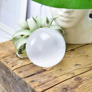 Glimmering Selenite Sphere: The Ultimate Healing Crystal Ball For Crown And Third Eye Chakra Activation