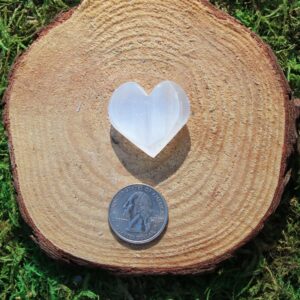 Selenite Hearts sizes Small to X-Large Selenite Hearts sizes Small to X-Large