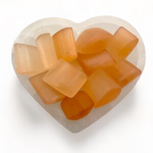 Orange Selenite Polished Crystal Palm Oval Stone Size 1-1.5" Inches 6pcs Per Bag Orange Selenite Polished Crystal Palm Oval Stone Size 1-1.5" Inches 6pcs Per Bag