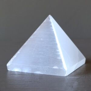 Selenite Pyramid Catcher Of White Moonbeams Crystal