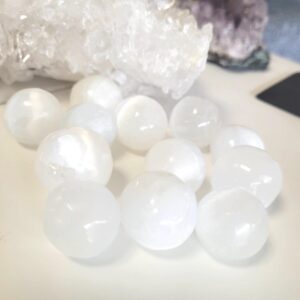 Selenite Crystal Tumble Stone • Ethically Sourced